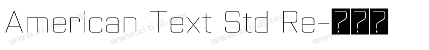 American Text Std Re字体转换
